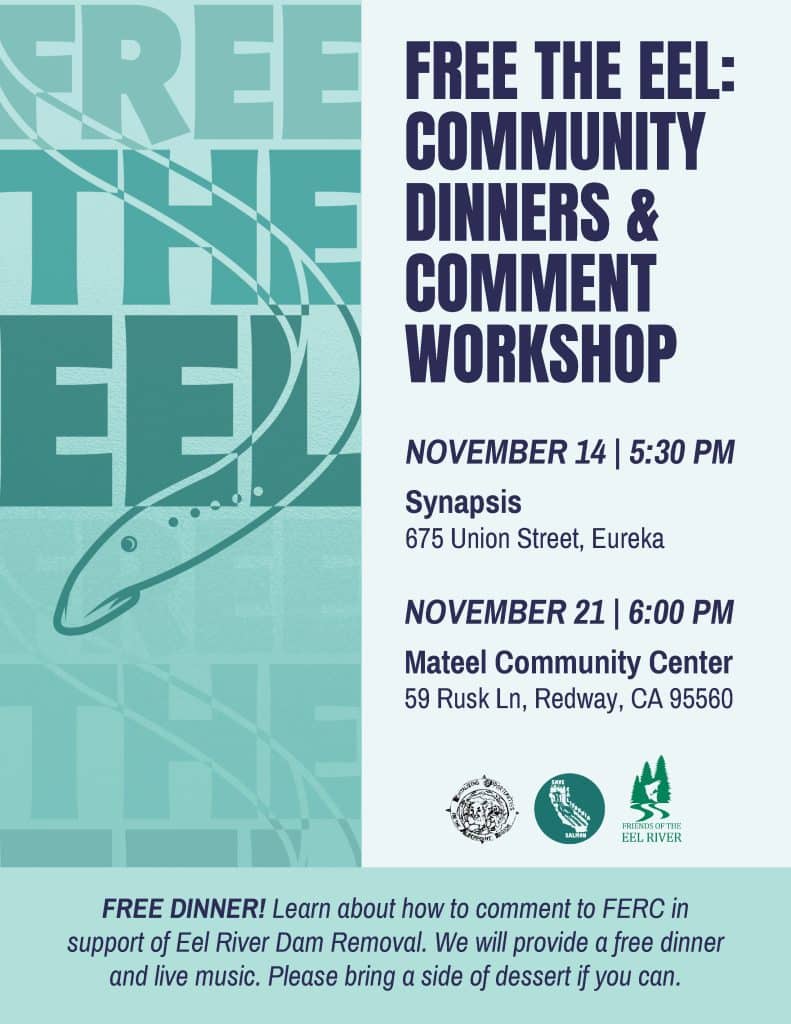 Attend a Virtual or In-Person Comment Writing Workshop! 2 FERC comment workshops eureka and redway